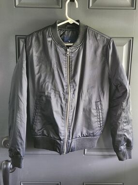 American Eagle Outfitters Black Womens Bomber Jacket